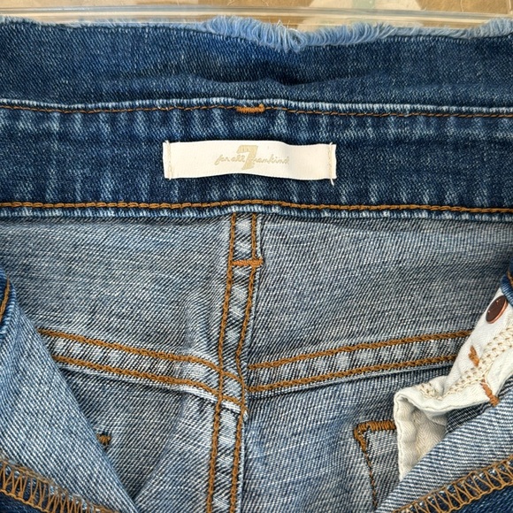 7 For All Mankind Jeans With Frayed Waist Size 28. - Picture 9 of 16